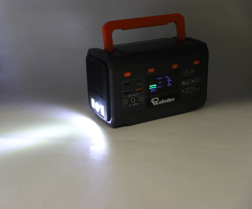 1 PC 300W Portable Power Station, Solar Generator 270Wh(Peak 600W), Power Station With 110V Pure Sine Wave AC Outlet, Digital Display, Bi-directional PD45W, Backup Battery For Home Emergency, Outdoor Camping, Road Trips