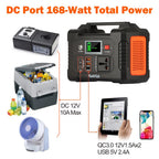 【Sale】Flashfish E200 Power Station 200W Solar Generator 151WH Battery AC DC Outdoor Camera Drone Power Supply Solar Charge