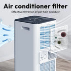 10, 000 BTU Portable Air Conditioners, Portable AC With Remote for Room to 450 sq.ft 3 in 1 Air Conditioner With Dehumidificati