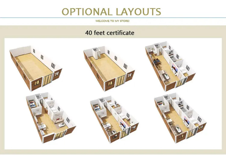 Customized China Factory Direct 40ft Luxury Container Homes Tiny House Prefab Modular House With Free Designs