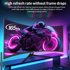 Gawfolk 34 Inch Ultrawide Curved Gaming Monitor, 1500R PC Screen 165hz UWQHD 4K, Curved Computer Screen with FreeSync, Support W