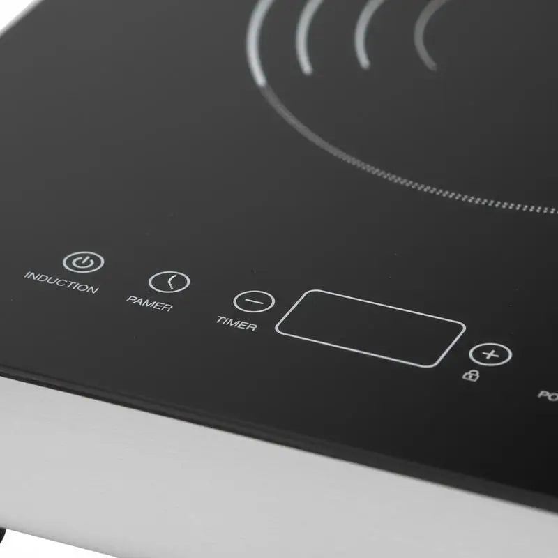 Double Induction Hob 24 Inch For Kitchen Countertop Apartment RV 1800W Dual Burner Touch Control Stove Built-in Cooktop 9 Power Levels Child Lock Timer Glass Surface