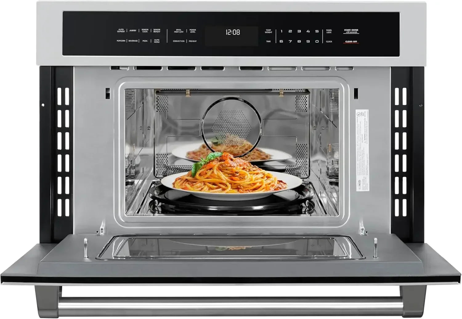 KoolMore 30 in. Built-in Microwave with Convection Oven and Air Fryer, 1000W Power with 10 Levels, UL Listed and 1.6 Cu. Ft.