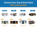 Luxury 1-4 Bedroom Extendable Modular Container Villa Foldable Portable Houses with Kitchen 20ft and 40ft Sizes Tiny Homes