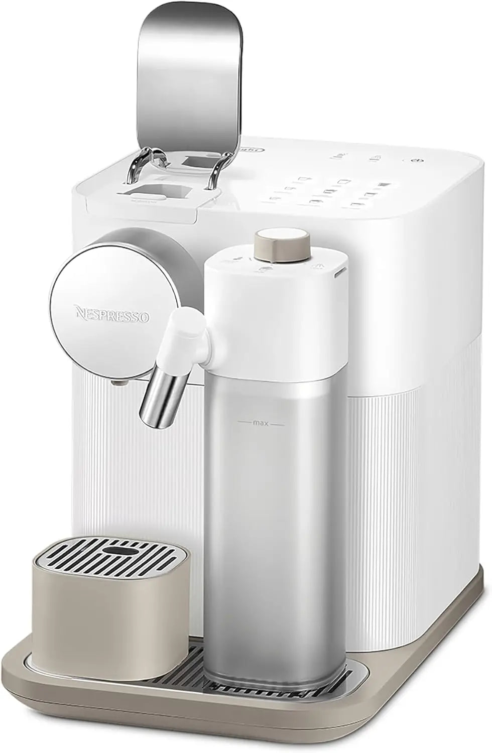 Authentic Delonghi Nespresso Gran Lattissima Automatic Coffee Machine Espresso Maker with Milk Frother for Home Office Use Original White New