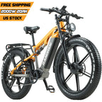 US STOCK RANDRIDE YX80 2000W Dual Motor All-Terrain E-Bike 48V 20Ah Long Range Full Suspension 7-Speed Off-Road Electric Bike