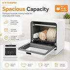Countertop Dishwasher 800W Portable Mini Dishwasher 6.8L/1.8 Touch Controls Gallon Portable Dishwasher Countertop with 360° Rota