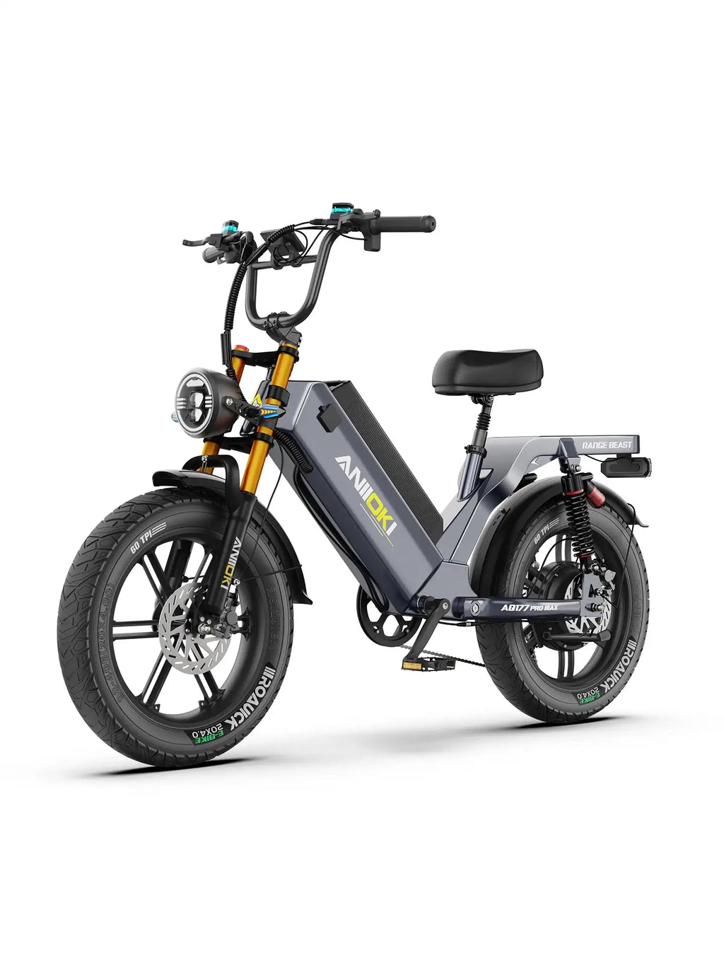 ANIIOKI Ebike AQ177 Pro Max Ultra Ebikes 4000W Motor Electric Bicycle 60V Ebike for Adult Long Range 46mph Fat Tires 20"*4"