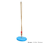 Rope Swing with Disc 30Cm/11.81Inch Round Platform and Thick Rope for Kids Yard Activity Toy Set