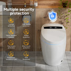 Smart Toilet with Tankless Bidet Wash, Auto Open Lid, 1.28 Gallons Auto Dual Flush, Heat Seat, Warm Wash/Dryer, Soft Closing