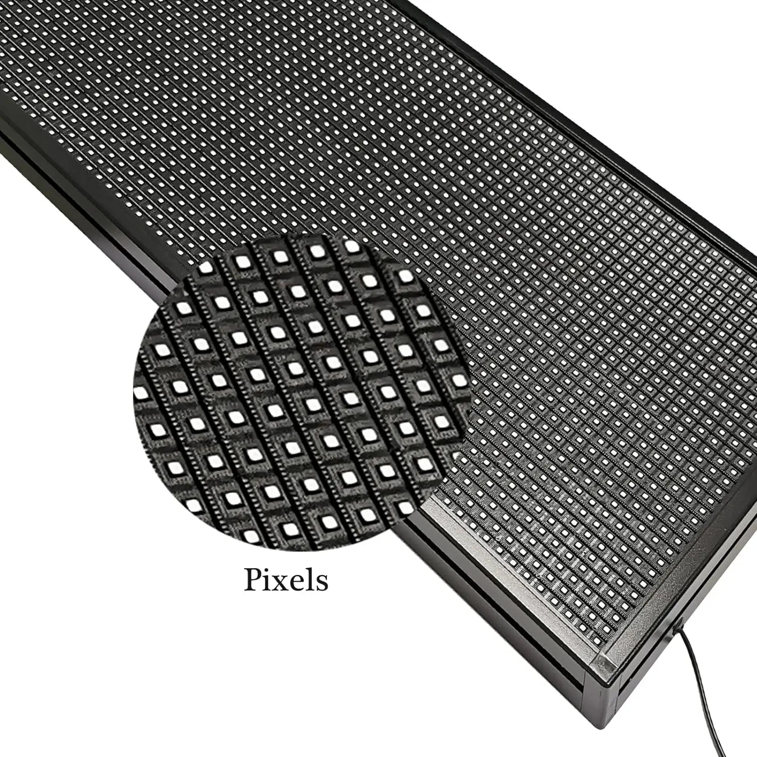 Programmable Led Sign Screen,Semi-Outdoor Digital Custom Word Scrolling  Message Board Wifi Display for Windows (1960x360mm)