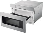 Microwave Drawer Oven, 24-inch, 1.2 Cubic Feet, 950 Watt, Concealed Control Panel with Digital LCD Display, Stainless Steel