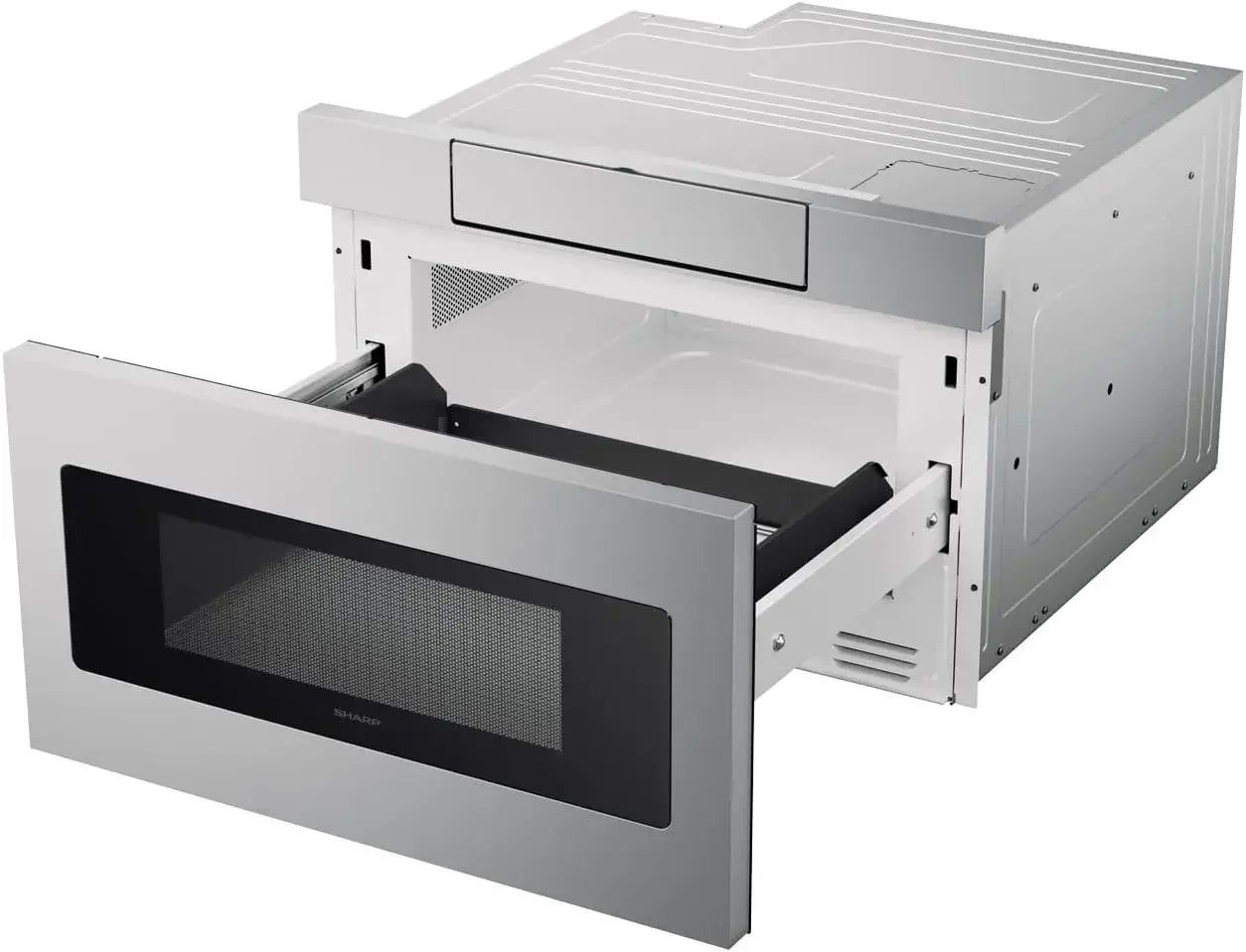 Microwave Drawer Oven, 24-inch, 1.2 Cubic Feet, 950 Watt, Concealed Control Panel with Digital LCD Display, Stainless Steel