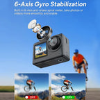 SJCAM SJ10 Pro Action Camera 4K Cam Active HDR Video Sports DV Dual Screen for Vlog Camera for Motor Bike