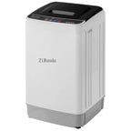 Full-Automatic Washing Machine Top Load Portable Compact Laundry Washer Spin with Drain Pump,10 programs 8 Water Level Selections with LED Display 17.8 Lbs Capacity, black