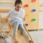 All-in-One Ladder Wall Gym with Cargo Climber, Swing, Rope Ladder, Pull-Up Bar, and Slide - Suitable for Adults and Kids (79)