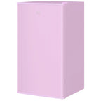 3.2 Cu.Ft Mini Fridge with Freezer, Single Door Compact Refrigerator with Adjustable Thermostat, Reversible Door, Pink