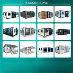 20Ft Container House Steel Mobile Modular Tiny Homes Container Expandable Prefabricated Folding House Container for Portugal