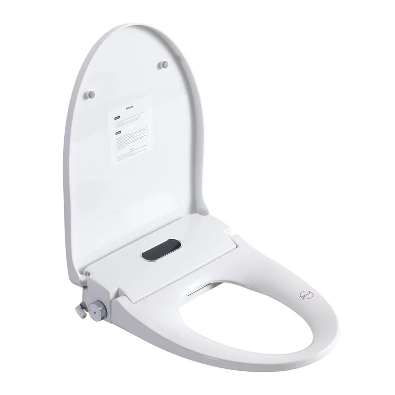 Heated Smart Bidet Seat with Adjustable Water Temp & Pressure, Side Control, Automatic Nozzle Clean, Night Light, Portable Toilet Attachment