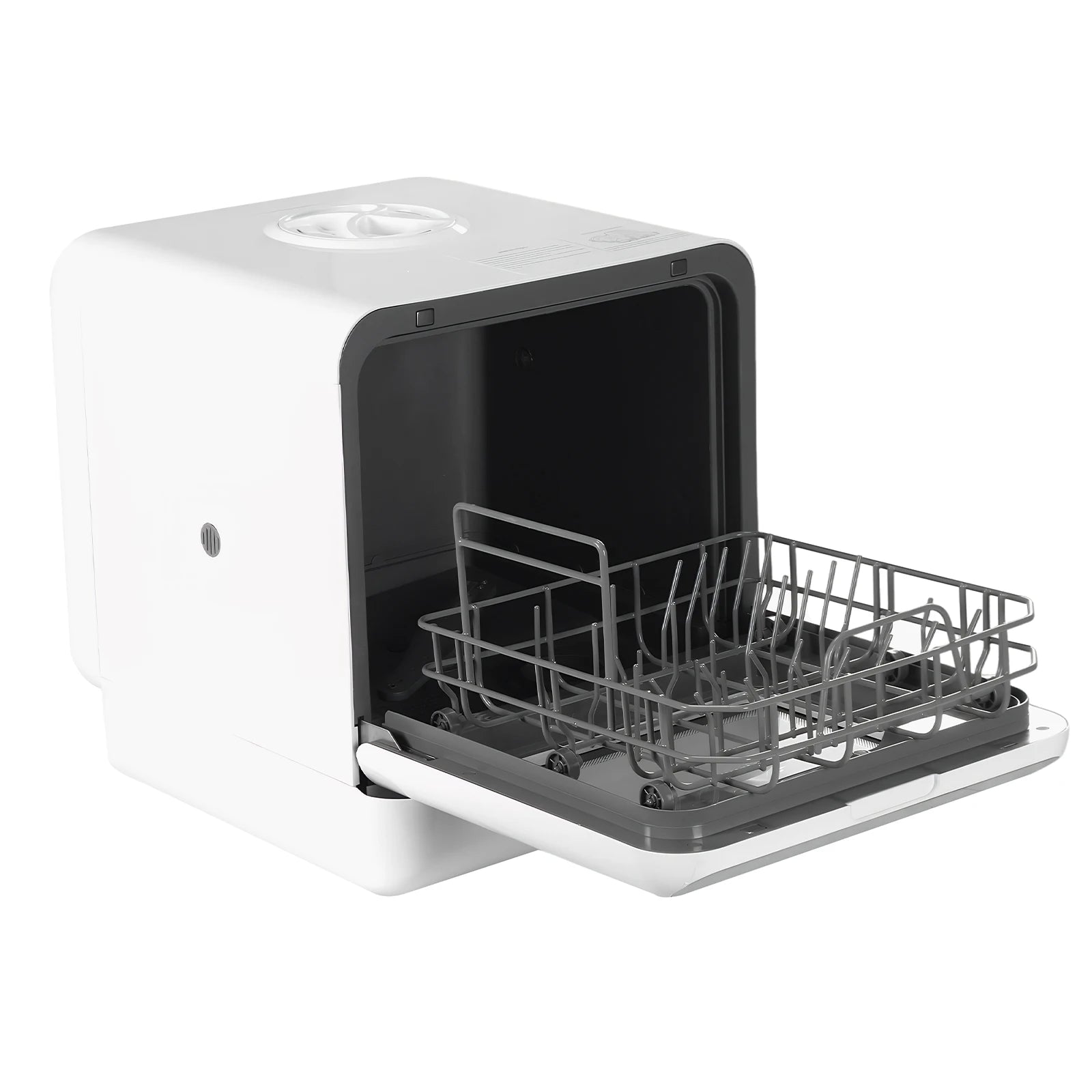 Countertop Dishwasher No Hookup Needed Automatic Dishwasher 360° Dual Spray High-Temp& Air-Dry Function for Apartments& RVs