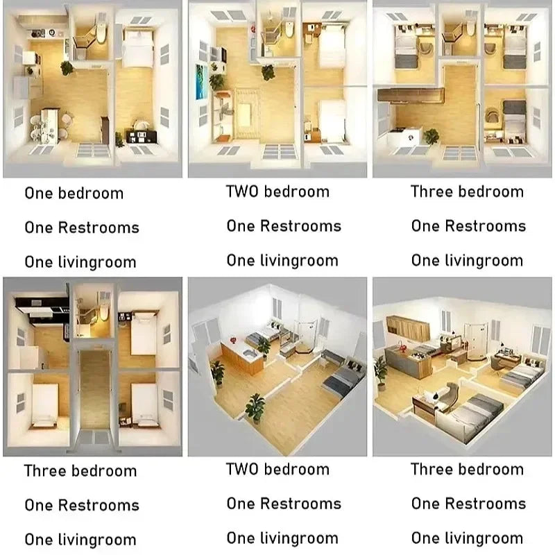 Portable Mobile House Prefabricated Tiny Homes 40Ft Expandable Container with Bathroom Folding Home Hot Sale