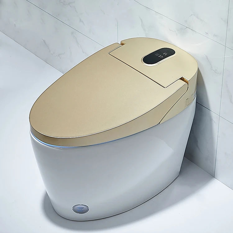 Western Matte Black Color One Piece Ceramic Modern Bathroom Electric Bidet Automatic Smart Wc Intelligent Toilet