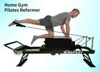 Foldable Pilates Reformer Machine with Springs & Cords for Home Workout, Suitable for All Levels