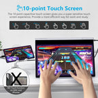 Dopesplay 14.1Inch Portable Monitor Lapdock Built-in 50000mAh Battery 10-Points Touchscreen 1080P HDR IPS Second Screen Extender