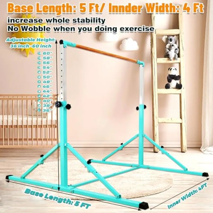 4FT/5FT Gymnastic Set Gymnastics Kip 5 Feet Length 4Feet Inner Width 5Feet Adjust Height Gymnastics Training Equipment for Prof