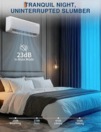 12,000 BTU Mini Split Air Conditioner with Heat Pump 18.5 SEER Cools Up to 750 Sq. Ft, Energy Efficient Inverter AC with Remote