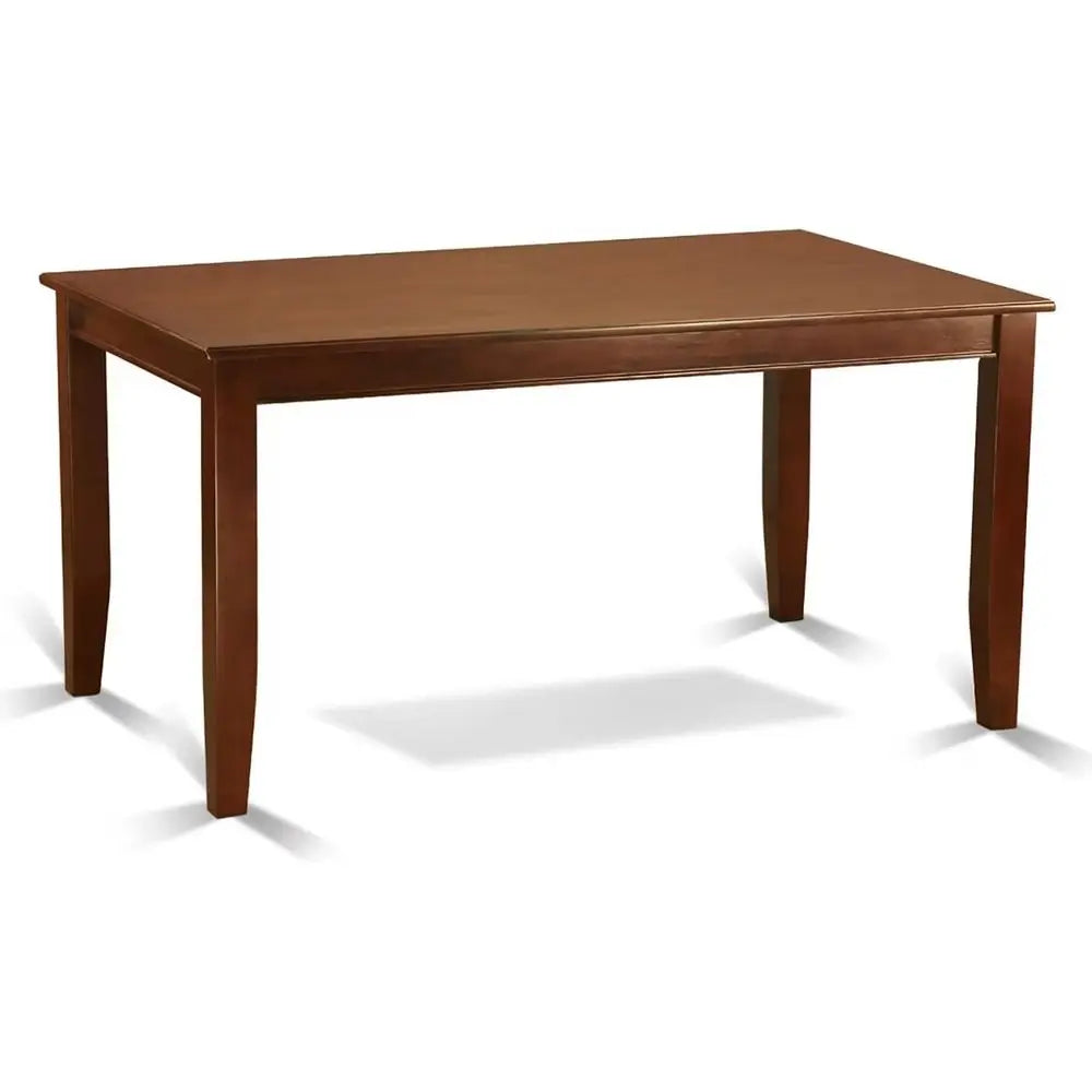 7-Piece Dining Set with 6 Linen Fabric Chairs, 36x60 Inch Rectangular Table