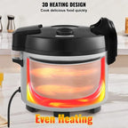 Commercial Rice Cooker, 70-Cup Rice Cooker, 15.85 Qt / 15 Liter Large Rice Cooker and Warmer with Nonstick Inner Pot, Fast Cooking and 12-Hour Keep Warm, with Rice Cup and Paddle, for Restaurant