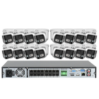 16CH NVR 8MP Dual Lens POE IP Camera Full Color Night Vision 180 Degree 4K Security Camera Outdoor Video Surveillance System