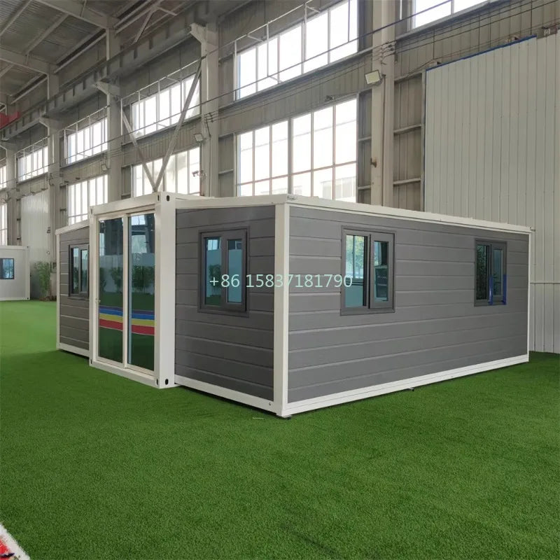 Foldable Expanded Container House Prefab Vacation Folding House Prefabricated Tiny Home 20ft Mobile House Container for Portugal