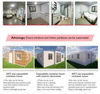 Customized Casas Modulares Prefabricadas Prefabricated Houses Usa Modular Tiny Collapsible Expandable Container House Home