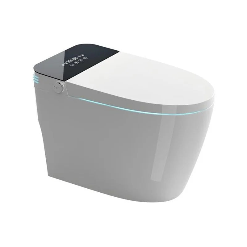 Smart One-Piece Bidet Toilet with Auto Flush, Heated Seat, Warm Water, Dry Function, Adjustable Temperature, Remote Control