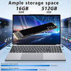 Xiaman 15.6" Intel Notebook PC Ultra Slim Laptop Intel Core i3-6100U 16GB RAM 1TB 2TB SSD Office Study Computer PC Windows 11