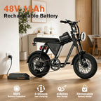 Bodywel M16 Off Road E Bike Adult Electric Bicycle 1500w 48V 15.6ah Mountain Electric Bike 16 Inch Fat Tire Outdoor Entertainmen