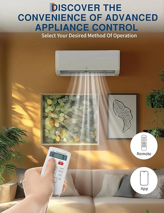 12,000 BTU Mini Split Air Conditioner with Heat Pump 18.5 SEER Cools Up to 750 Sq. Ft, Energy Efficient Inverter AC with Remote