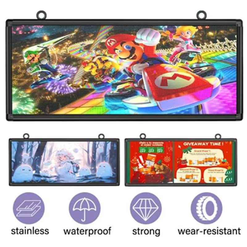 Outdoor Full-Color P6 LED Display 103x45 Cm Advertising Video Screen for Business Advertising Image Signs Message Board