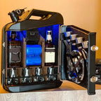 Large 20L Whiskey Bar Cabinet with Personalized Keg and Jar Set - Ideal Gift for Men, Dads, Husbands, and Boyfriends