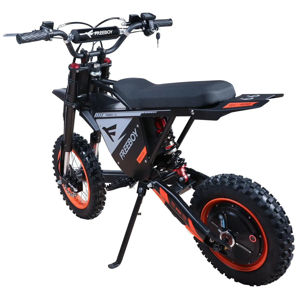 FREEBOY Electric Dirt Bike Y66 3000W Electric Bike for AdulFREEBOY Y66 Electric Dirt Bike 3000W Adult E Bike 55km/h 50km Range Off Road Fat Tire with Hydraulic Disc Brake