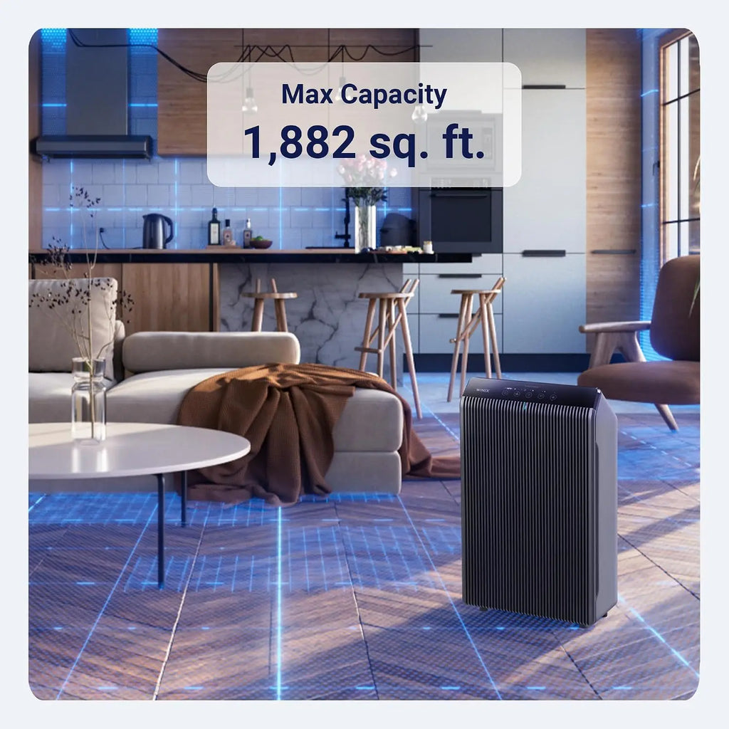 Air Purifier for Home Large Room Up to 1881 sq ft in 1 Hr, True HEPA, High Deodorization Carbon Filter, Auto Mode, Captures Pet