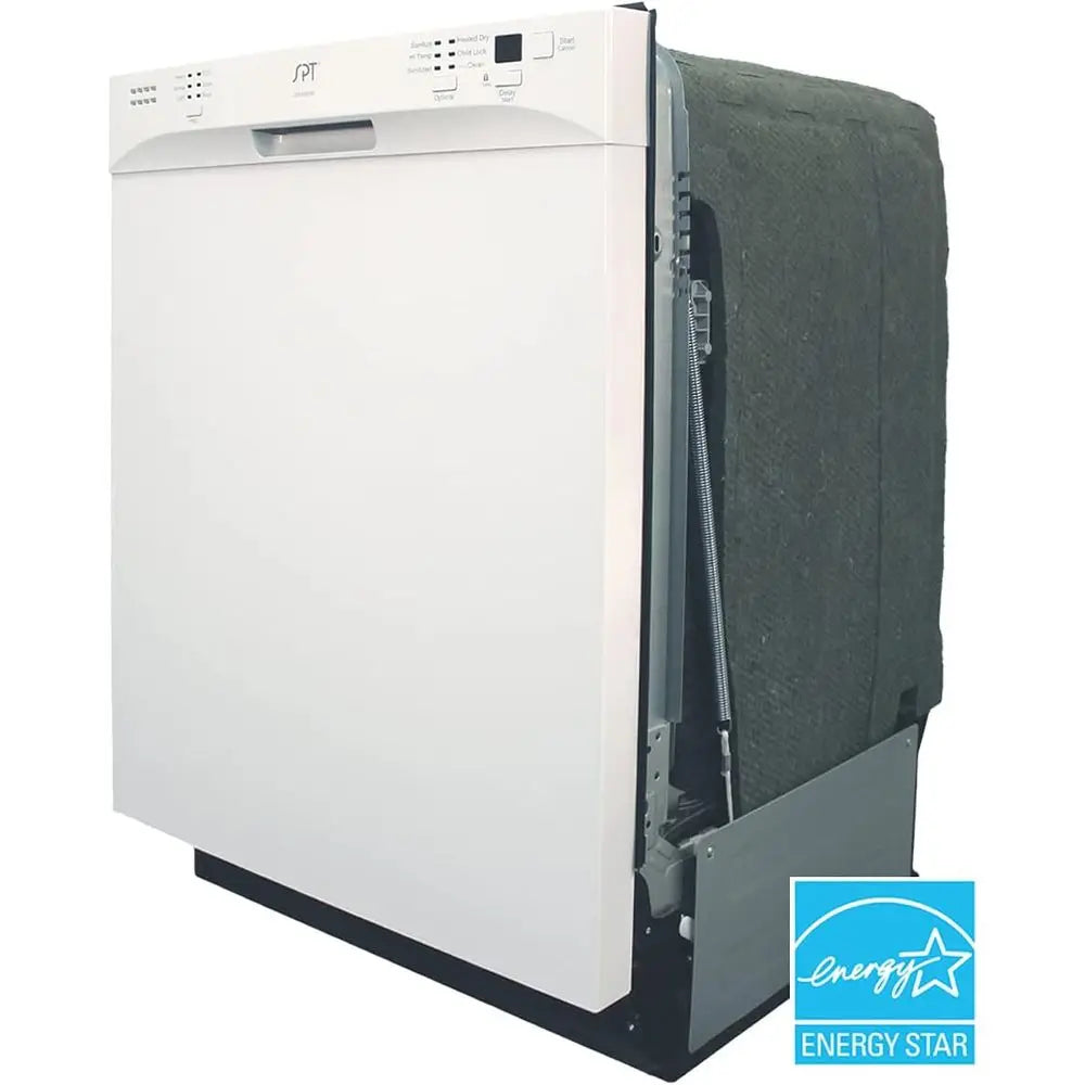 SD-6501W 24″-wide Built-In Stainless Steel Tall Tub Dishwasher with ENERGY STAR, Heated Drying, 6 Wash Programs and 14 Plate Set