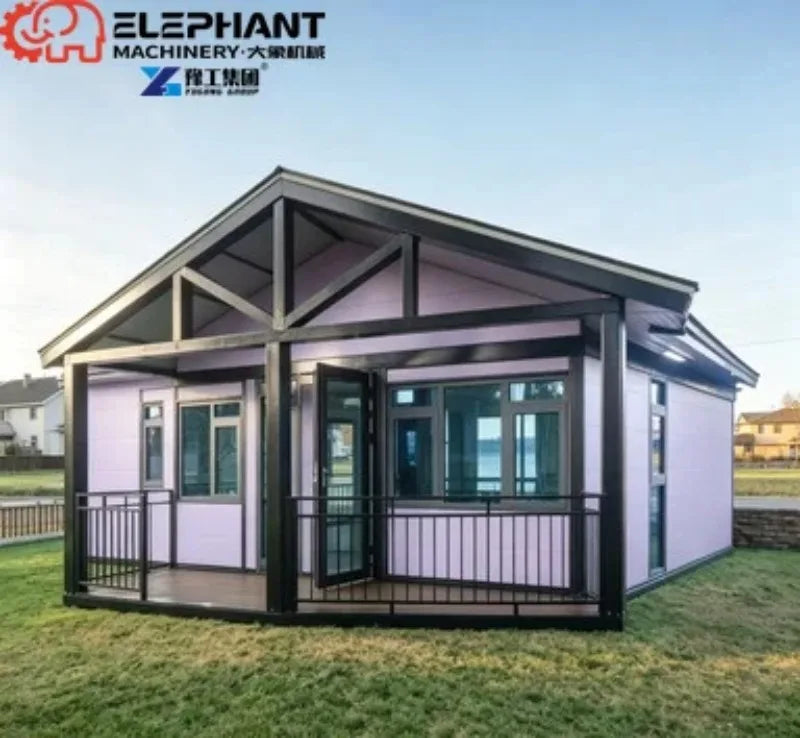 Prefabricated 20ft Steel Folding Expandable Container House Modular Custom 2-3 Bedroom Living Space Resort Dormitory tiny house