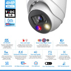 16CH 4K POE NVR CCTV Security Camera System 8MP Full Color Night Vision Outdoor Video Surveillance Kit 2 Way Audio Alarm