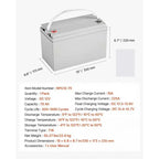 12V 75Ah Deep Cycle Battery, Sealed AGM Technology, Rechargeable Lead Acid AGM Battery, Backup Replacement for Scooters, Electric Mobility Wheelchair, Solar System Off-Grid Home Energy Storage