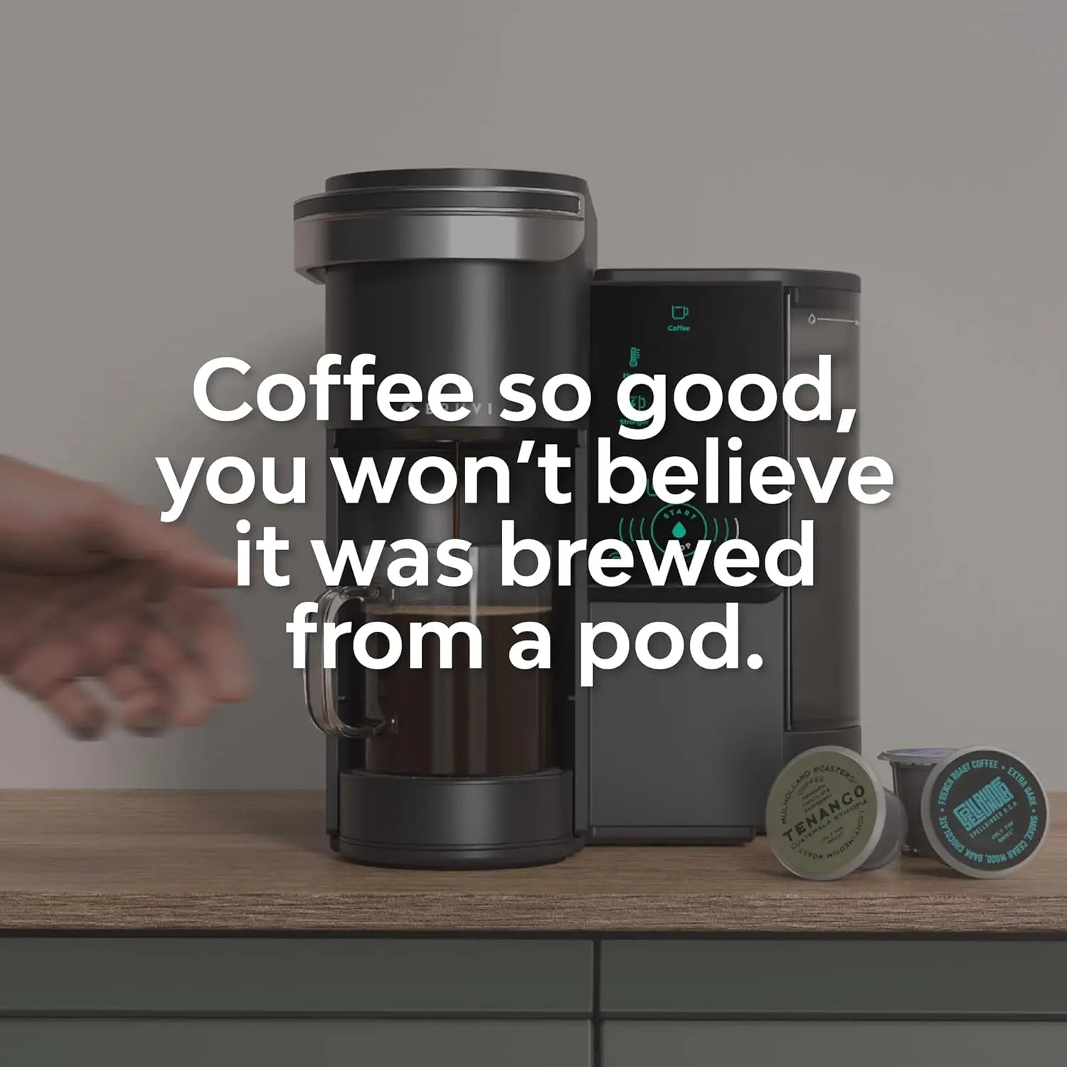Single-Serve Coffee Maker Bundle - Brews Coffee, Espresso, Cold Brew, Matcha Green Tea & More - Includes Machine Plus 20 Variety
