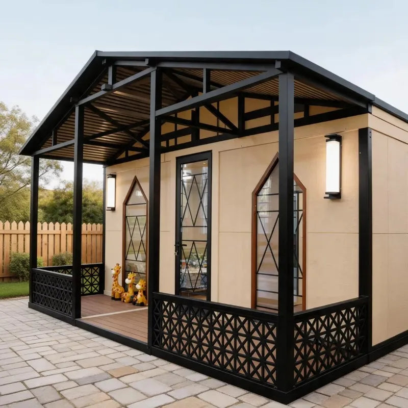Luxury Mini Container Cottage House Homes - Modern Mobile Prefab Light Steel Tiny House Flat Pack Villa