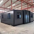 Folding Steel Mobile Container House Tiny Home Modular Foldable Prefab Casa De Container House Fast Assemble for Sale